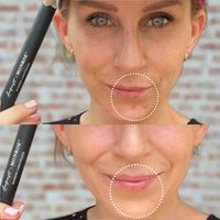 Before and after using August+Monroe Blemish Camouflage on acne