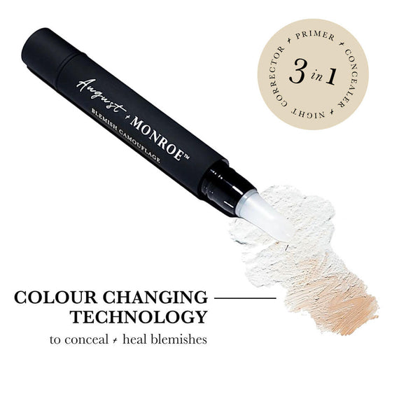 August+Monroe Blemish Camouflage – 3-in-1 Pimple Concealer and Acne Spot Treatment Stick